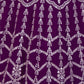 Rajwada Deep Purple Georgette Embellished Semi Stitched Lehenga For Women