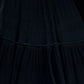 Rajwada Black Georgette Embellished Semi Stitched Lehenga For Women