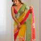 Rajwada Multicolor Georgette Embroidered Saree For Women