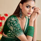 Rajwada Green Chiffon Embellished Saree For Women