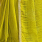 Rajwada Lime Green Chiffon Embellished Saree For Women