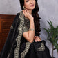 Rajwada Black Chiffon Embroidered Saree For Women