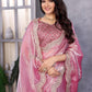 Rajwada Pink Chiffon Embroidered Saree For Women