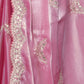 Rajwada Pink Chiffon Embroidered Saree For Women