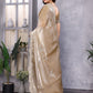 Rajwada Dark Beige Chiffon Embroidered Saree For Women