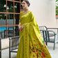 Rajwada Lime Green Silk Woven Paithani Saree For Women