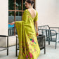 Rajwada Lime Green Silk Woven Paithani Saree For Women
