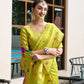 Rajwada Lime Green Silk Woven Paithani Saree For Women