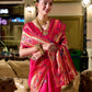 Rajwada Magenta Silk Woven Paithani Saree For Women