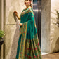 Rajwada Sea Green Silk Woven Paithani Saree For Women