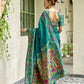 Rajwada Teal Green Silk Woven Paithani Saree For Women