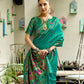 Rajwada Sea Green Silk Woven Paithani Saree For Women