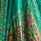 Rajwada Sea Green Silk Woven Paithani Saree For Women