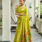 Rajwada Lime Green Silk Woven Paithani Saree For Women