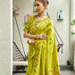Rajwada Lime Green Silk Woven Paithani Saree For Women