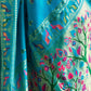 Rajwada Aqua Blue Silk Woven Paithani Saree For Women