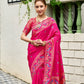 Rajwada Magenta Silk Woven Paithani Saree For Women