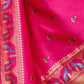 Rajwada Magenta Silk Woven Paithani Saree For Women