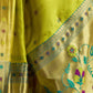 Rajwada Lime Green Silk Woven Paithani Saree For Women