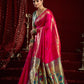 Rajwada Magenta Silk Woven Paithani Saree For Women