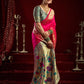 Rajwada Magenta Silk Woven Paithani Saree For Women