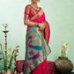 Rajwada Magenta Silk Woven Paithani Saree For Women