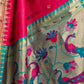 Rajwada Magenta Silk Woven Paithani Saree For Women