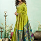 Rajwada Parrote Green Silk Woven Paithani Saree For Women