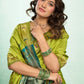 Rajwada Parrote Green Silk Woven Paithani Saree For Women
