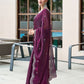 Rajwada Wine Chiffon Embellished Saree For Women