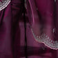 Rajwada Wine Chiffon Embellished Saree For Women