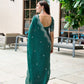 Rajwada Green Chiffon Embellished Saree For Women