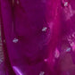 Rajwada Purple Chiffon Embellished Saree For Women