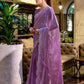 Rajwada Lavender Chiffon Embellished Saree For Women
