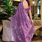Rajwada Lavender Chiffon Embellished Saree For Women