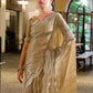 Rajwada Beige Chiffon Embellished Saree For Women