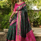 Rajwada Green Silk Woven Saree For Women