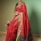 Rajwada Red Silk Woven Saree For Women