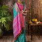 Rajwada Sea Green Silk Woven Saree For Women