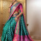 Rajwada Sea Green Silk Woven Saree For Women