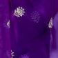Rajwada Voilet Chiffon Embroidered Saree For Women