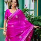 Rajwada Magenta Chiffon Embroidered Saree For Women