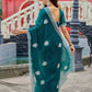 Rajwada Sea Green Chiffon Embroidered Saree For Women