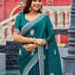 Rajwada Sea Green Chiffon Embroidered Saree For Women