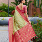 Rajwada Pista Green Silk Zari Woven Saree For Women