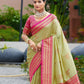 Rajwada Pista Green Silk Zari Woven Saree For Women