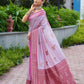 Rajwada Lavender Silk Zari Woven Saree For Women