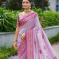 Rajwada Lavender Silk Zari Woven Saree For Women