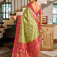 Rajwada Pista Green Silk Woven Saree For Women