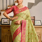 Rajwada Pista Green Silk Woven Saree For Women